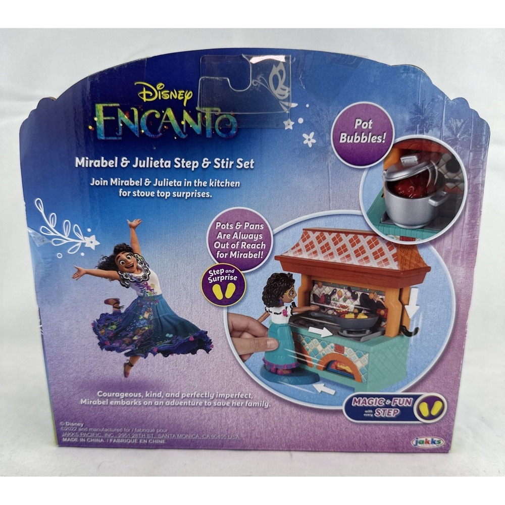 Disney Encanto 3" Scale Mirabel & Julieta Step & Stir Small Doll Kitchen Playset - Picture 2 of 2